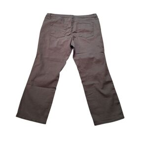 Dex Plus Size Ladies 22 Brown Stretch Denim Jeans / Pants Cropped NWT Weekends